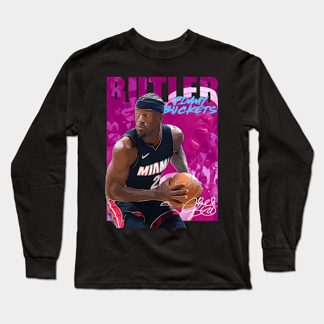 Jimmy Buckets Long Sleeve T-Shirt by RetroVania